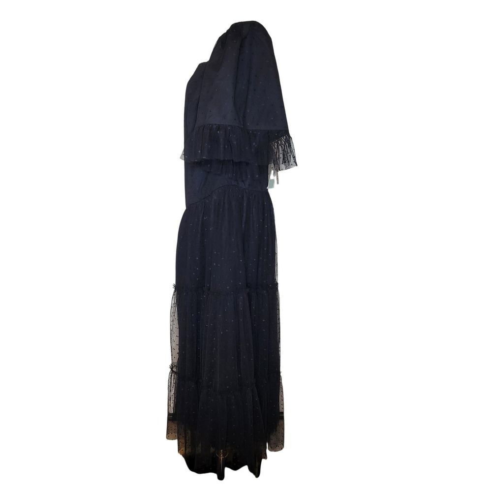 JessaKae Black Tulle Dress 1X NWT Formal Wedding Guest Whimsical Cottagecore - Picture 7 of 8